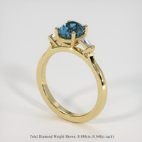 1.25 Ct. Sapphire Ring, 14K Yellow Gold 2