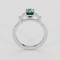 1.01 Ct. Bluish Green Sapphire Ring, 14K Yellow Gold 3
