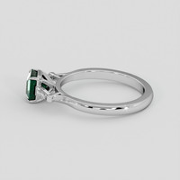 1.01 Ct. Bluish Green Sapphire Ring, 14K Yellow Gold 4
