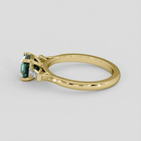 1.51 Ct. Bluish Green Sapphire Ring, 14K Yellow Gold 4