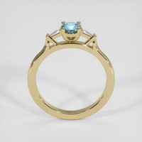 0.49 Ct. Greyish Blue Sapphire Ring, 14K Yellow Gold 3