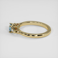 0.49 Ct. Greyish Blue Sapphire Ring, 14K Yellow Gold 4