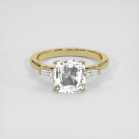 2.59 Ct. White Sapphire Ring, 14K Yellow Gold 1