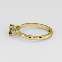 0.60 Ct. Greenish Yellow Sapphire Ring, 14K Yellow Gold 4