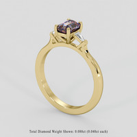 1.12 Ct. Bi Color Sapphire Ring, 14K Yellow Gold 2