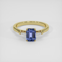 1.05 Ct. Bluish Purple Sapphire Ring, 14K Yellow Gold 1