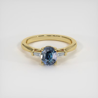 1.21 Ct. Sapphire Ring, 14K Yellow Gold 1