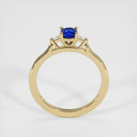 0.53 Ct. Blue Sapphire Ring, 18K Yellow Gold 3