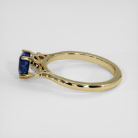 1.33 Ct. Blue Sapphire Ring, 18K Yellow Gold 4