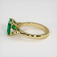 1.97 Ct. Emerald Ring, 18K Yellow Gold 4