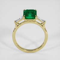 3.50 Ct. Emerald Ring, 18K Yellow Gold 3
