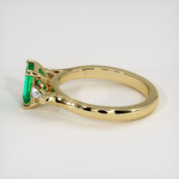 0.78 Ct. Emerald Ring, 18K Yellow Gold 4