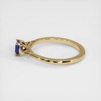 0.57 Ct. Blue Sapphire Ring, 18K Yellow Gold 4