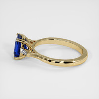 1.64 Ct. Blue Sapphire Ring, 18K Yellow Gold 4