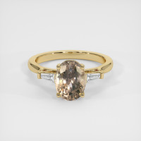 2.46 Ct. Sapphire Ring, 18K Yellow Gold 1