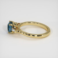 1.25 Ct. Sapphire Ring, 18K Yellow Gold 4