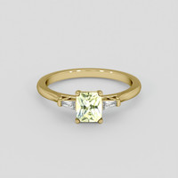 1.20 Ct. Bi Color Sapphire Ring, 18K Yellow Gold 1