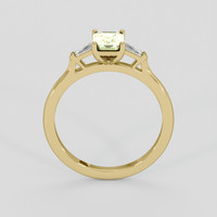 1.20 Ct. Bi Color Sapphire Ring, 18K Yellow Gold 3