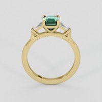 1.51 Ct. Bluish Green Sapphire Ring, 18K Yellow Gold 3