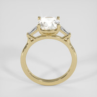 2.59 Ct. White Sapphire Ring, 18K Yellow Gold 3