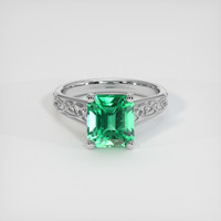 2.61 Ct. Emerald Ring, Platinum 950 1