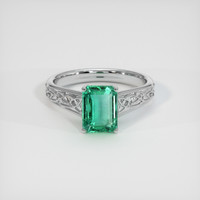 1.89 Ct. Emerald Ring, Platinum 950 1