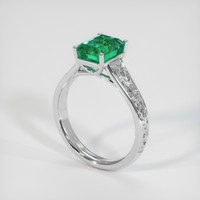 1.89 Ct. Emerald Ring, Platinum 950 2