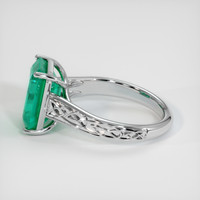 3.44 Ct. Emerald Ring, Platinum 950 4