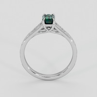 1.00 Ct. Bluish Green Sapphire Ring, Platinum 950 3