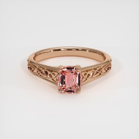 1.22 Ct. Padparadscha Sapphire Ring, 14K Rose Gold 1