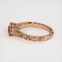 1.22 Ct. Padparadscha Sapphire Ring, 18K Rose Gold 4