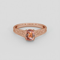 1.34 Ct. Bi Color Sapphire Ring, 18K Rose Gold 1