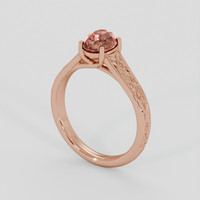 1.34 Ct. Bi Color Sapphire Ring, 18K Rose Gold 2