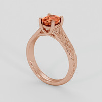1.02 Ct. Bi Color Sapphire Ring, 18K Rose Gold 2