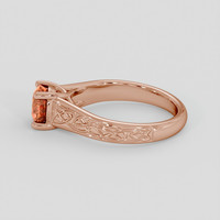 1.02 Ct. Bi Color Sapphire Ring, 18K Rose Gold 4