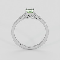 0.39 Ct. Green Sapphire Ring, 10K White Gold 3
