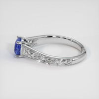 2.06 Ct. Blue Sapphire Ring, 10K White Gold 4