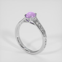 1.32 Ct. Purple Sapphire Ring, 14K White Gold 2