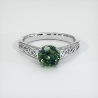 1.66 Ct. Sapphire Ring, 14K White Gold 1