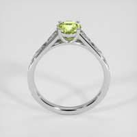2.07 Ct. Yellowish Green Sapphire Ring, 14K White Gold 3