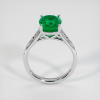 2.96 Ct. Emerald Ring, 18K White Gold 3