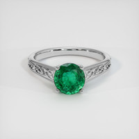 1.68 Ct. Emerald Ring, 18K White Gold 1
