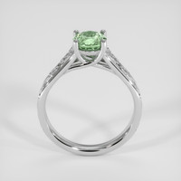 1.22 Ct. Green Sapphire Ring, 18K White Gold 3