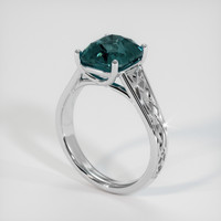 3.53 Ct. Sapphire Ring, 18K White Gold 2