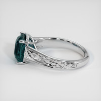 3.53 Ct. Sapphire Ring, 18K White Gold 4