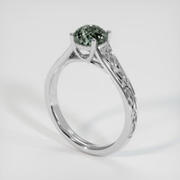 1.75 Ct. Sapphire Ring, 18K White Gold 2