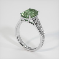 3.64 Ct. Sapphire Ring, 18K White Gold 2