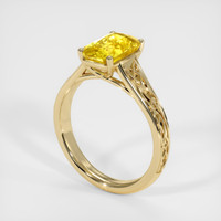 2.59 Ct. Yellow Sapphire Ring, 10K Yellow Gold 2