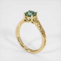 0.90 Ct. Sapphire Ring, 14K Yellow Gold 2