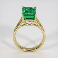7.63 Ct. Emerald Ring, 18K Yellow Gold 3